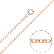9ct Rose Gold on Silver 2MM