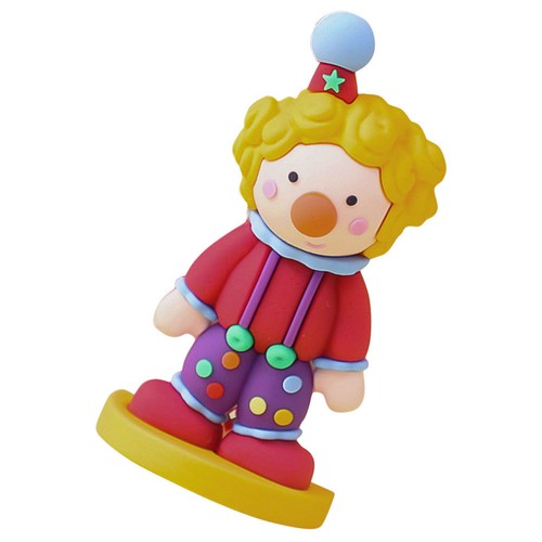 Reusable plastic mini clown - reusable,