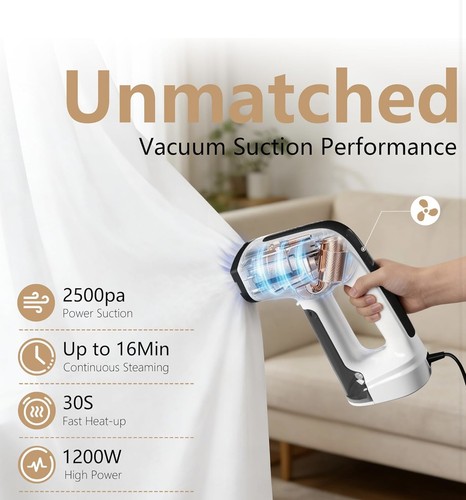 Suction handheld garment - suction,