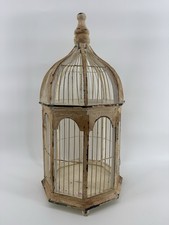 Wooden Bird Cage Distressed