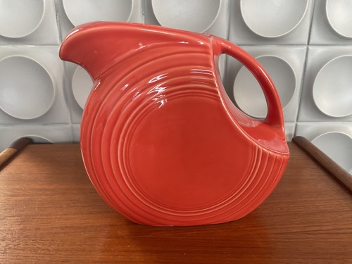 Vintage fiesta ware jug orange - vintage,