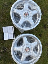 2 X Rare Retro Compomotive Wheels 4x114.3 7J X 16 ET With Original Centre Caps