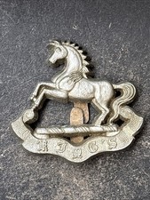Kings Liverpool Regiment Plastic Economy WW2 British Army Cap Badge
