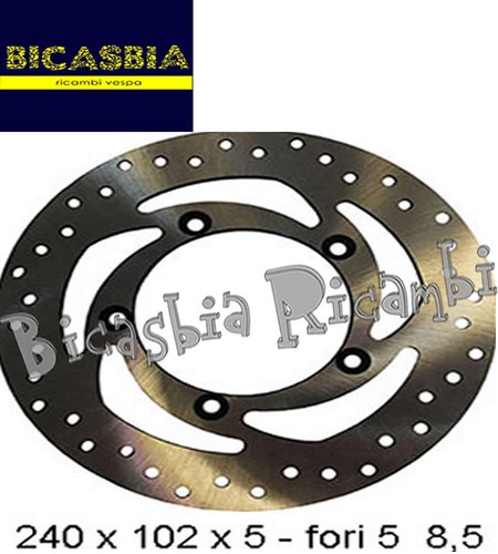 2378 rear brake disc - brake, piaggio