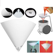 10-100PC 100Micron Fine Paint Paper Strainers Sieve Filter Nylon Mesh Net Funnel