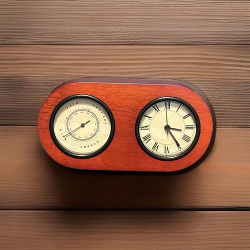 Vintage quartz desk clock - vintage,