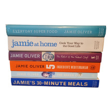 Jamie Oliver Books Bundle Lot 6 Hardback Editions Home Cooking Healthy Eating