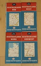 Vtg esso auto karte germany - esso, auto-karte
