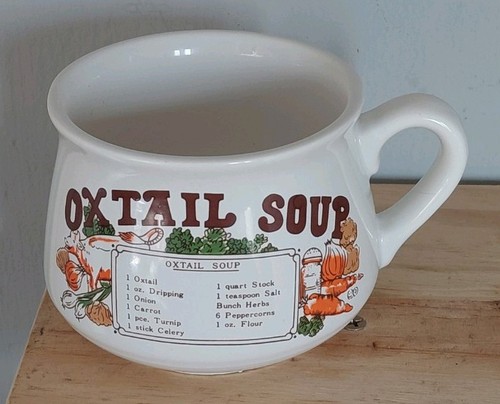 Oxtail soup vintage white - oxtail,