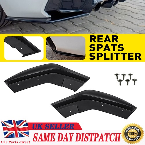 Black rear spats - spats, splitter