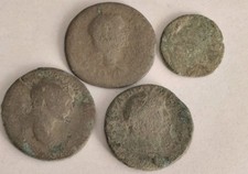 LOT OF 4 ANCIENT ROMAN BRONZE