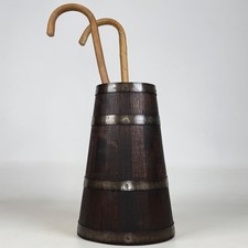 Antique 20th Century Barrel Umbrella Stand In Oak ( REF AF-4632 )