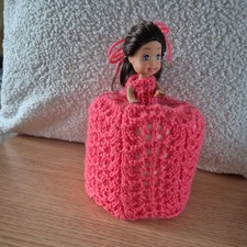 Retro Toilet Roll Cover Doll Hand Knitted #455