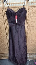 Monsoon Joss Plum Long Formal Dress Bridesmaid Size 10 BNWT RRP £160