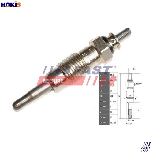 Glow plug ft82722 for - plug,