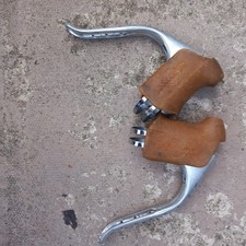 Vintage Non Aero Weinmann Brake Levers With Rubber Hoods DRILLED