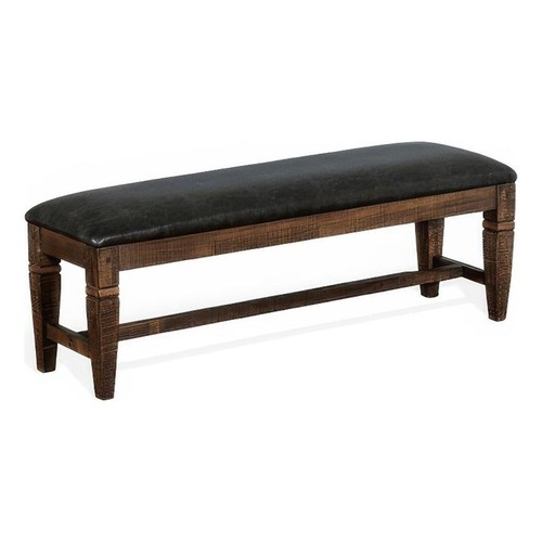 Flint bench dark gray faux - flint, bench-