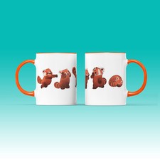 Red Panda Cartoon Mug Tea Coffee Cup Funny Cute Canada Chinese Animated Film