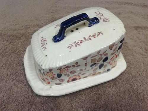 Vintage cheese dish with lid - dish,