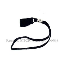 BLACK BRAIDED WRIST STRAP FOR WALKING STICKS / CANES