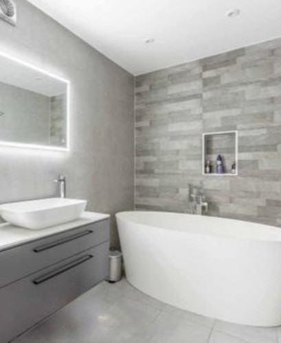 White freestanding oval - white,