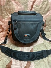 Camera shoulder bag Lowepro  Nova 2 AW  Black & Blue with Shoulder Strap