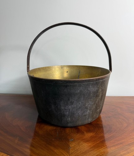 Antique copper cooking pot - antique,