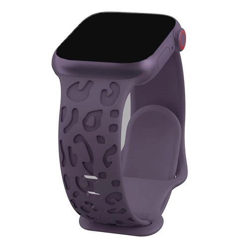 Leopard print silicone band - print,