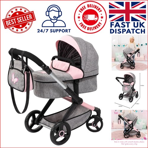 Lightweight xeo doll pram with - doll,
