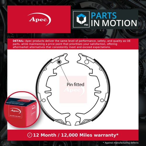 Handbrake shoes set fits - shoes,