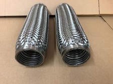 VW Golf R32 3.2 DSG MK5 2005-2008 Exhaust Replacement Pair Set Flex Flexi Pipe