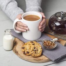 Extra large Big Mug, 1 Pint Coffee, Tea, Soup Chunky Mug, Porcelain Red / White