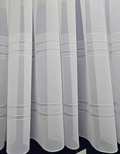 White Lace Cheap Net Curtains Rod Slot Ready to Use Sold By the Metre 11 Drops
