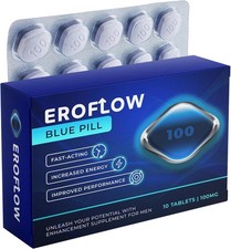 10 Blue Pills Men Performance 100Mg Natural Stamina Fast-Acting Long-Lasting