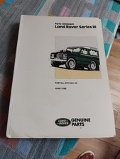 Land Rover Series III Factory Parts Catalogue 1988 3 V8 4 Cylinder Petrol Diesel