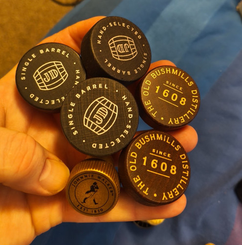 Whiskey bottle cork tops - bottle,