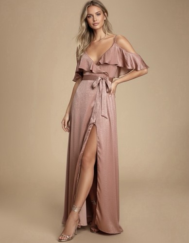 Lulus moriah rose pink satin - rose,