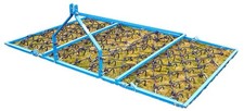 10FT Grass Harrow Folding Frame Reversible Mat Tractor 3 Point Linkage CAT 1