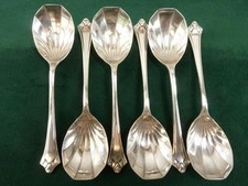 6 Vintage silver plated Shell