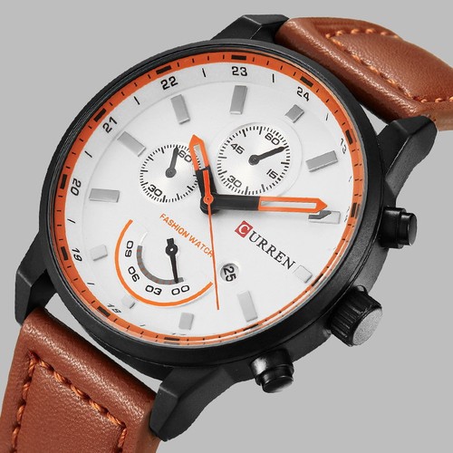 Casual mens quartz watch - mens, date