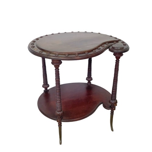 Antique mahogany two tier - mahogany, two-tier