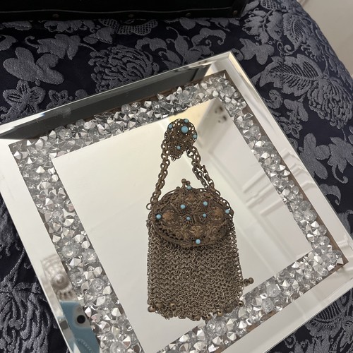 Antique french gilt chainmail - french,