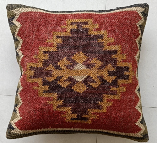 Jute cushion cover throw - cushion,
