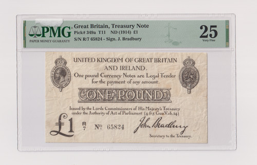 Great britain treasury note - britain,