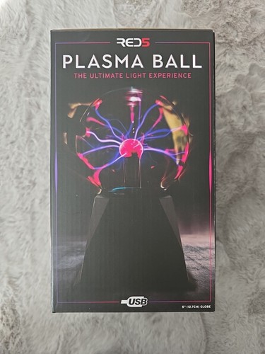 Plasma ball lamp with - ball, black