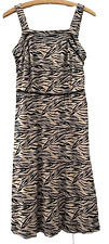 TU WOMAN.  BEIGE/BLACK PRINT