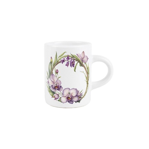 Orchid wreath espresso cup - wreath,