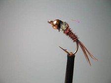 3 x GOLD HEAD PHEASANT TAIL PEARLY NYMPH TROUT FLIES Sizes 10,12,14,16 Available