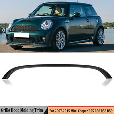 Black Upper Grille Hood Molding Trim For Mini Cooper R55 R56 R58 R59 2007-2015