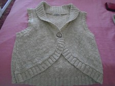 Ladies Bolero: George: Beige: Size Large: